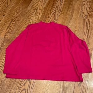 Croft & Barrow red mock 2X